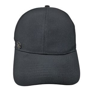 Gaiam Strapback Hat Black One Size Adjustable Laser Cut Solid 6 Panel